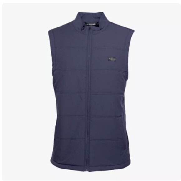 Travis Mathew Mens Small Interlude Puffer Vest Indigo‎ Blue TravisMathew NWT - Picture 6 of 7